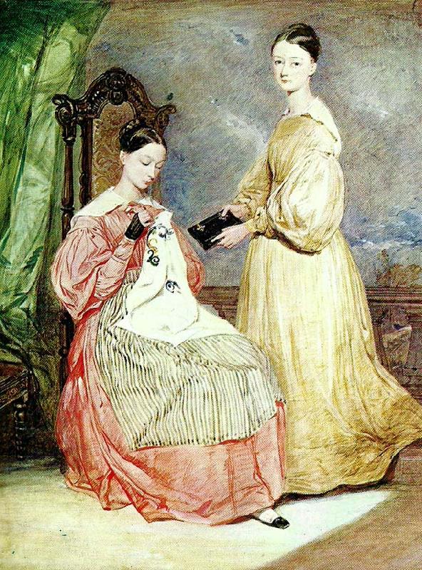 John White Alexander florence nightingale and her sister parthenope. c china oil painting image
